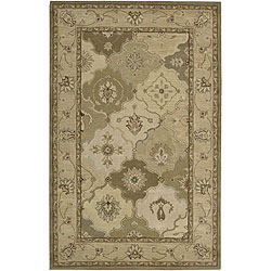 Hand-tufted India House Beige Wool Rug (5' x 8')