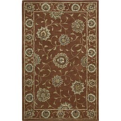 Hand-tufted India House Rust/ Orange Wool Rug (8' x 10'6)