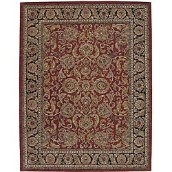 Hand-tufted India House Red Wool Rug (8' x 10'6)