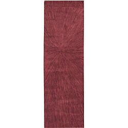 Hand-tufted India House Red Wool Rug (8' x 10'6)