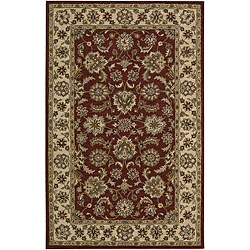 Hand-tufted India House Red Wool Rug (2'6 x 4')