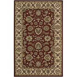 Hand-tufted India House Red Wool Rug (3'6 x 5'6)