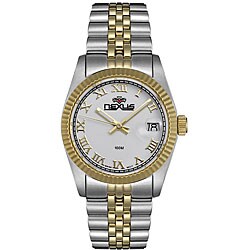 Nexus Women's White Dial Two-tone Watch