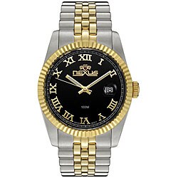 Nexus Men's BlackTwo-tone Dial Watch