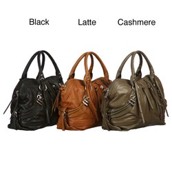 Hype 'Essie' Side Detail Leather Satchel