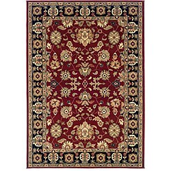 Adana Red/ Black Oriental Runner (2' x 7')