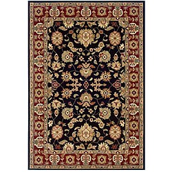 Adana Black/ Red Oriental Rug (2' x 3')