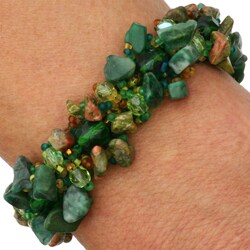 Isabela Jasper Fern Bracelet (Guatemala)