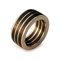 Sterling Silver and Wood 'The Race' Men's Ring (Brazil)