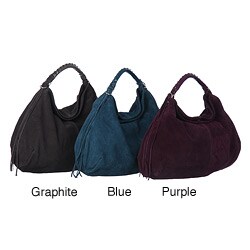 Fuje Italian Designer Suede Hobo Bag