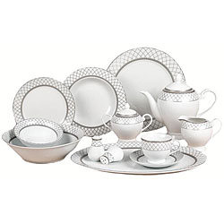 Lorenzo 'Verona' 57-piece Porcelain Dinnerware Set