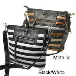 Je Veux Striped 'Tubular' Handbag