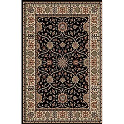 Voysey Black Oriental Rug (2'3 x 7'7)