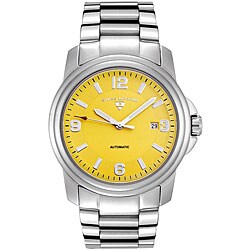 Swiss Legend Men's Stainless Steel Reserve Yellow Dial Watch