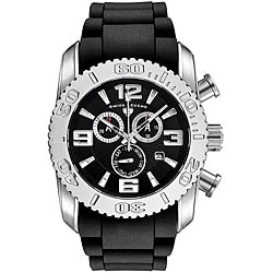 Swiss Legend Men's Steel Commander Black Dial Chronograph Watch