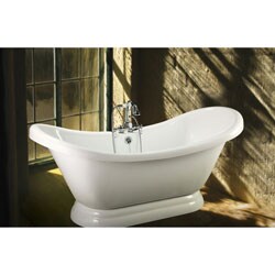 Classique 67 Double-slipper Pedestal Tub and Faucet