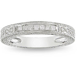 10k White Gold 1/5ct TDW Diamond Anniversary Ring (H-I, I2-I3)