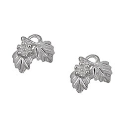 Black Hills Sterling Silver 'Leaves and Grapes' Earrings
