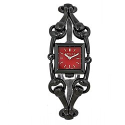 Gucci Women's 'Signoria' Black and Red Watch