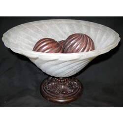 Ashton 3-sphere Decorative Glass Bowl