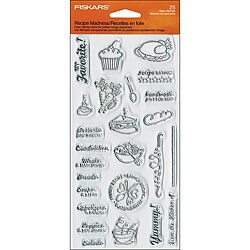 Fiskars Recipe Madness 4x8 Clear Stamps