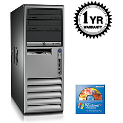 HP DC7700 Core 2 Duo 1.86GHz 1G 80GB XP Tower Computer (Refurbished)