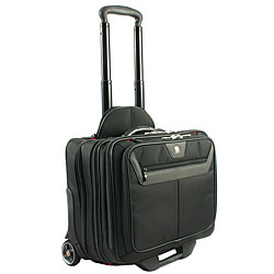 Wenger Swiss Gear 2-piece Black Rolling Laptop Case with Computer Case