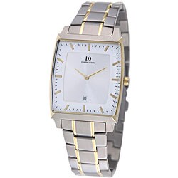 Danish Design Men's 'Tonneau' Two-tone Titanium Watch