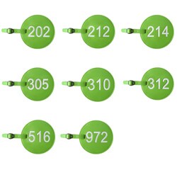 PB Travel Area Code Green Luggage Tags (Set of 2)