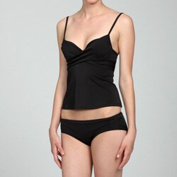 Magic Bra Women's 2-piece Solid Tankini Swimsuit