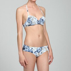 Magic Bra Women's Twisted Badeau 2-piece Floral Swimsuit