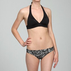 Magic Bra Women's 2-piece Printed Halter Bikini