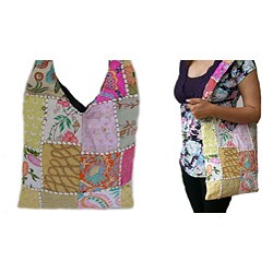 Pink Patchwork 'Sonu Collections' Shoulder Bag