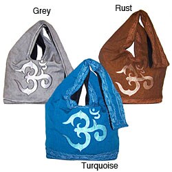 Handmade Cotton Om Sling Bag (Nepal)