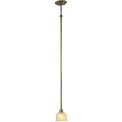 1-light Adjustable Bronze Pendant Fixture