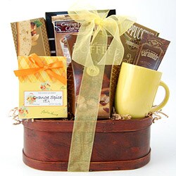 Gourmet Coffee and Tea Sampler Gift Basket
