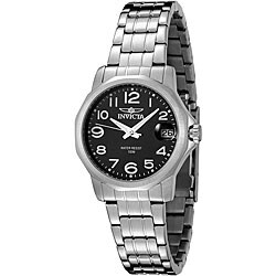 Invicta Women's Invicta II Black Dial Stainless Steel Watch