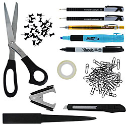 Office Home Desk 12-piece Accessory Supply Kit