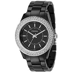 Fossil ES2445 Women's 'Stella' Black Glitz Watch
