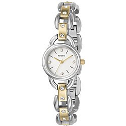 Fossil ES2583 Women's Analog Silver Dial Watch