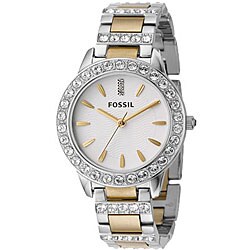Fossil Women's Crystal Two-tone Watch