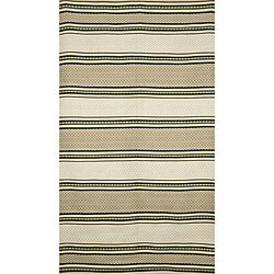 Flat-woven Ivory Rug (8' x 2')
