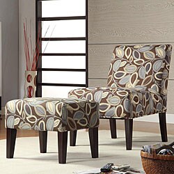 Decor Leaves Lounge Chair and Ottoman