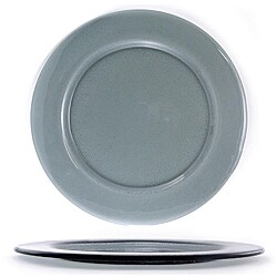 Turgla 7.75-inch Hand-formed Smoke Glass Appetizer/ Dessert Plate (Pack of 12)