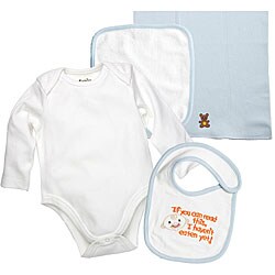 Funkoos 4-piece Organic Cotton Baby Boy Layette Set