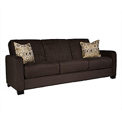 Trace Brown Microfiber Futon Sofa Bed