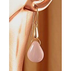 14k Gold Lavishing Vintage Glass Earrings