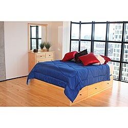 King 3-piece Pine Chest Bed Set