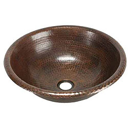 Baden Bath Round Copper Round Vessel Sink