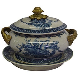 Porcelain Blue and White Tureen